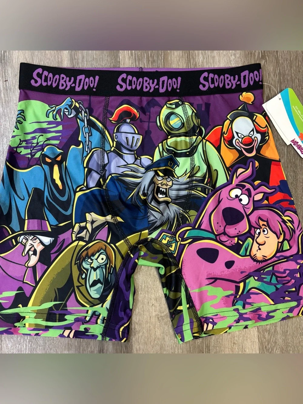 Men’s Scooby Doo Graphic Boxer Briefs - Purple Multi